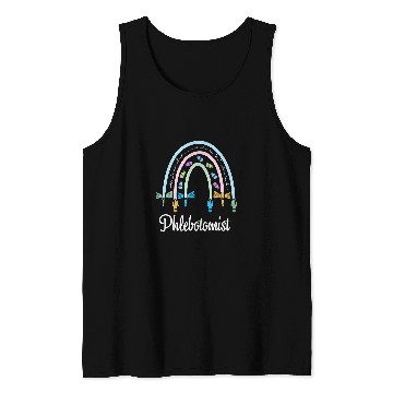 Discover nurses Job Phlebotomist Butterflies Needle Rainbow Phlebotomy nurses Tank Tops
