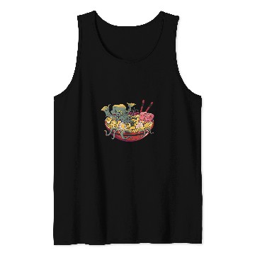 Discover Octopus Pet Ramen Cthulhu Tank Tops