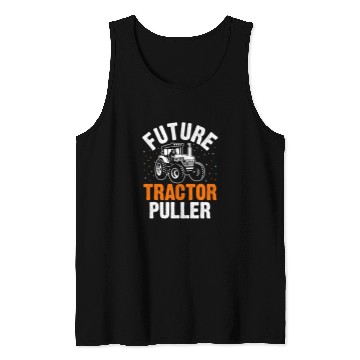 Discover Tractor Fun driving Future Tractor Puller Funny Tractor Pulling Driver Farmer 1 Tank Tops