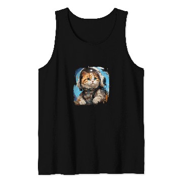 Discover Astronaut Job Scotch Fold Cat Astronaut Vbs 2T Tank Tops