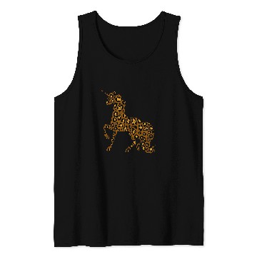 Discover Unicorn Pet Leopard cheetah patterns Tank Tops
