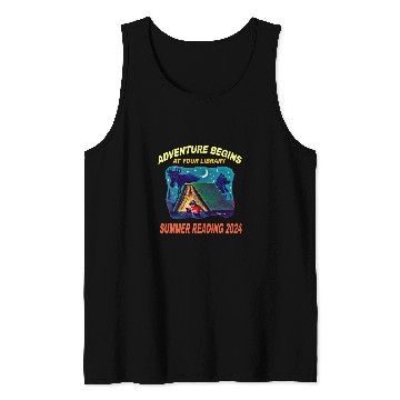 Discover Book Fun Adventure Begins At Your Library Summer Reading Program 04 05 Tank Tops