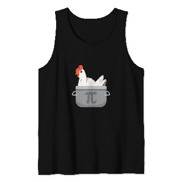 Discover Chicken Pet Funny Math Pi Chicken Pot Pie Apparel Tank Tops