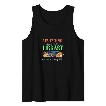 Discover Book Fun Adventure Begins At Your Library Summer Reading Program 04 Tank Tops