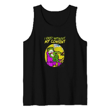 Discover Frog Pet Existential Frog Toad Lovers I Exist Without My Consent Tank Tops