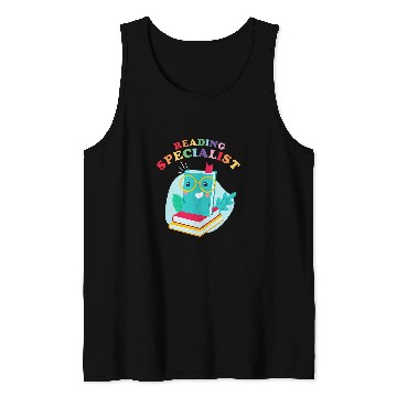 Discover Book Fun English Teacher Reading Specialist Learning Learner 9 Tank Tops