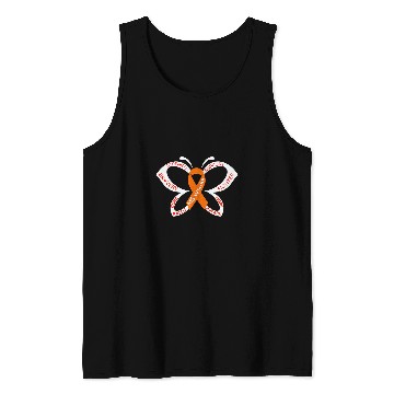 Discover Multiple Sclerosis Ribbon Orange Ribbon MS Warrior Butterfly Hope Tank Tops