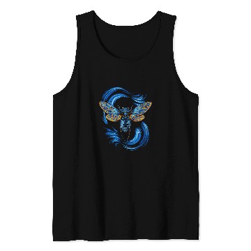 Discover Blue Cicadas Entomology Bug Insects Lover Blue Cicada Tank Tops