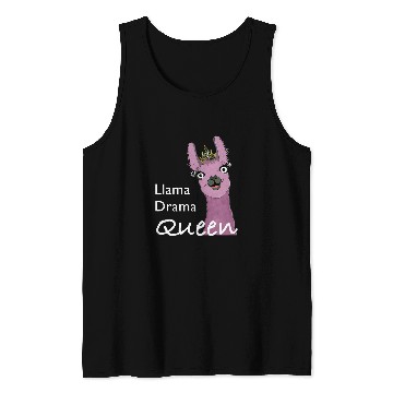 Discover Llama Pet drama queen Tank Tops