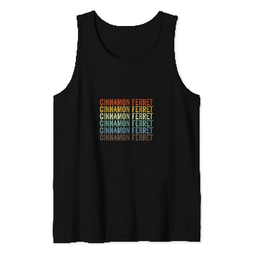 Discover Ferret Pet Cinnamon Ferret Retro Tank Tops