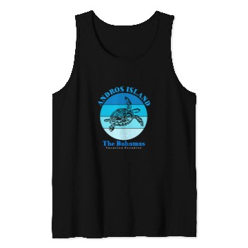 Discover Turtle Pet Andros Island Bahamas Ocean Tank Tops