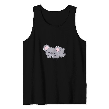 Discover Koala Pet Cute Bored Koala Relaxing Kawaii Graphic Tank Tops