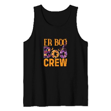 Discover nurses Job Halloween ER Costume Women Men ER Boo Boo Crew nurses Tank Tops