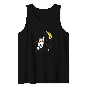Discover Astronaut Job Monkey Astronaut Space Shuttle Galaxy For Ape Lover Tank Tops