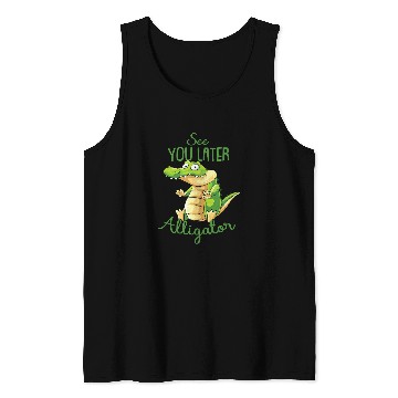 Discover Alligator Pet Reptile Crocodile See You Later Alligator 2 Tank Tops