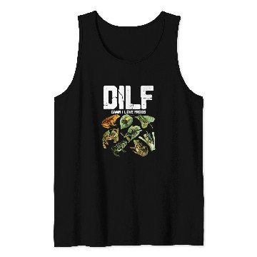 Discover Frog Pet DILF Damn I Love Frogs Toad Amphibian Tank Tops