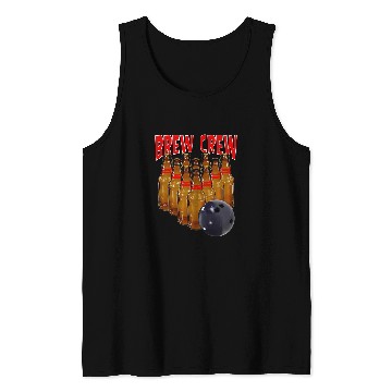 Discover Sport Bowling BREW CREW bowling Tank Tops