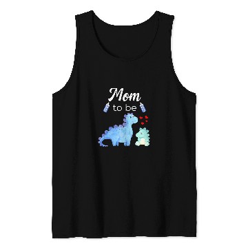 Discover Dinosaur Pet Mom To Be Dinosaur Baby Shower For Boy Tank Tops