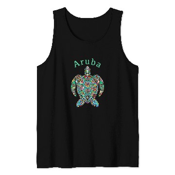 Discover Turtle Pet Aruba Tee Tribal Turtle Tank Tops