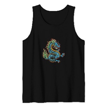 Discover Dragon Pet Japanese dragon vintages Tank Tops