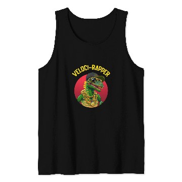 Discover Dinosaur Pet VelociRapper Velociraptor Rapper Raptor Tank Tops
