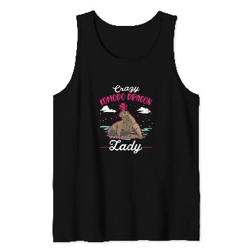 Discover Komodo Pet crazys Komodo Dragon Lady Monitor Lizard Girl 2 Tank Tops