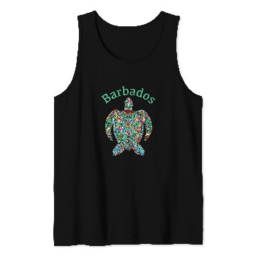 Discover Turtle Pet Barbados Tribal Tank Tops