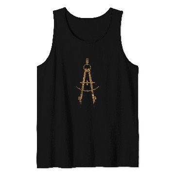 Discover Architect Job Student Architecture Leopard Cheetah Compass Tank Tops