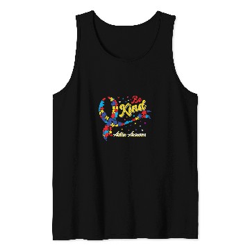 Discover Autism Puzzle Be kind autism and mental health awareness143 Tank Tops