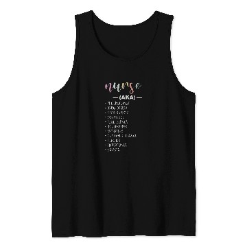 Discover nurses Job AKA List Funny nurses Week Tank Tops
