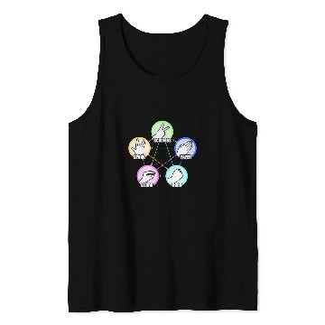 Discover Komodo Pet Funny Classic Hand Games Rock Paper Scissors Lizard Spock Tank Tops