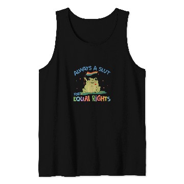 Discover Frog Pet Funny Equal Rights Frog And Toad Say Gay Happy Pride Month Tank Tops