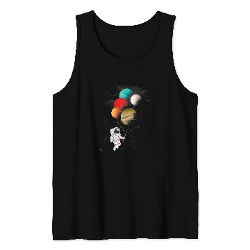 Discover Astronaut Job Space Balloons Moon Mars Galaxy Outer Space Kids23 5 Tank Tops