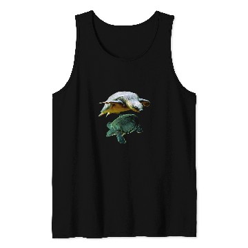 Discover Turtle Pet Australian Fly River Turtle Pig Nosed Turtle Lovers Tank Tops