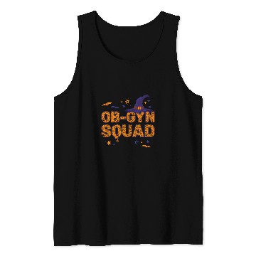 Discover nurses Job OBGyn Squad Witch Halloween Matching OB Gyn nurses Doctor Tank Tops
