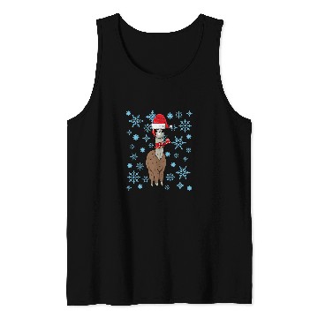 Discover Llama Pet Winter Snow Tank Tops