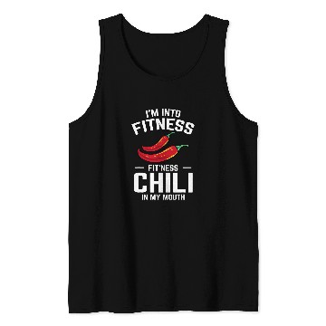 Discover Hot Spicy Pepper Im Into Fitness Fitness Chili In My Mouth Tank Tops