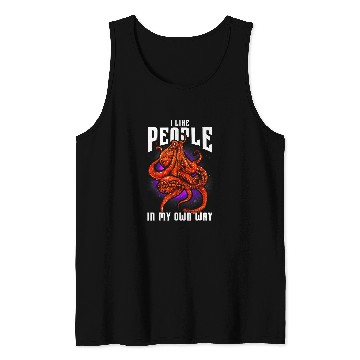 Discover Octopus Pet Red Octopus Sea Monsters Art Design Saying Quote Tank Tops