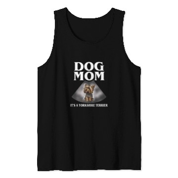 Discover Yorkshire Pet Funny and Heartwarming Yorkshire Terrier Dog Mom Ultrasound Tank Tops
