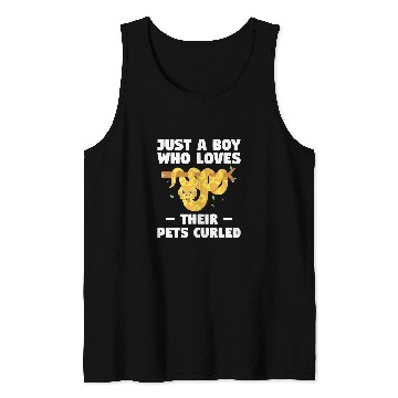 Discover Python Pet Just A Boy Who Loves Their Pets Curled Ball Python Pythons Tank Tops