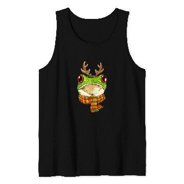 Discover Frog Pet Christmas Frog Toad Santa Clause Reindeer xmass Frog Lover041 Tank Tops