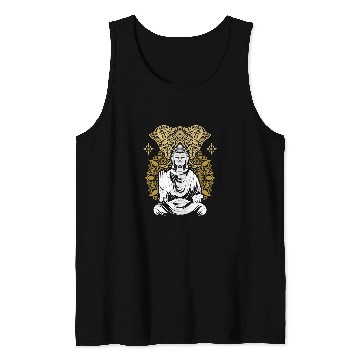 Discover Elephant Mammal Zen Buddhist Mandala Elephant Buddhism Buddha Tank Tops