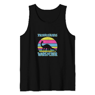 Discover Dinosaur Pet Brontosaurus Whisperer Design Primeval Creatures Tank Tops