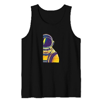 Discover Astronaut Job Space Helmet Man Reflective Visor Orange Gift Idea Tank Tops
