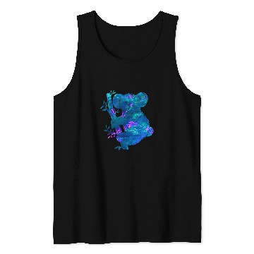 Discover Koala Pet Cyan Blue Violet teal Koala For Animals Lover Tank Tops