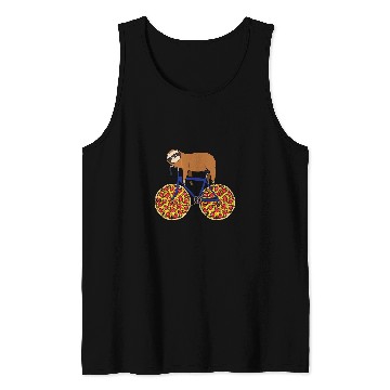Discover Sloth Pet Gift Pizza Cycling Theme Jersey Tank Tops