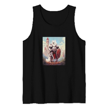 Discover Samoyed Pet Knight Funny Dog Medieval Tank Tops