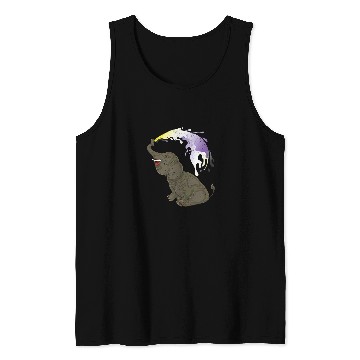 Discover Elephant Mammal LGBT Nonbinary Flag Queer Pride Month LGBT Non Binary Tank Tops