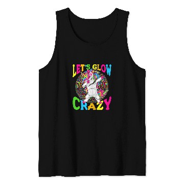 Discover Unicorn Pet Lets Glow  Retro 80s Tank Tops