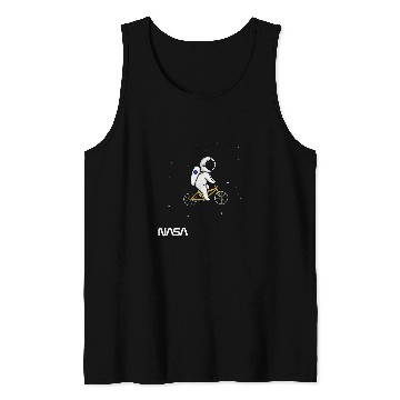 Discover Astronaut Job NASA Astronaut Bicycle Worm Tank Tops
